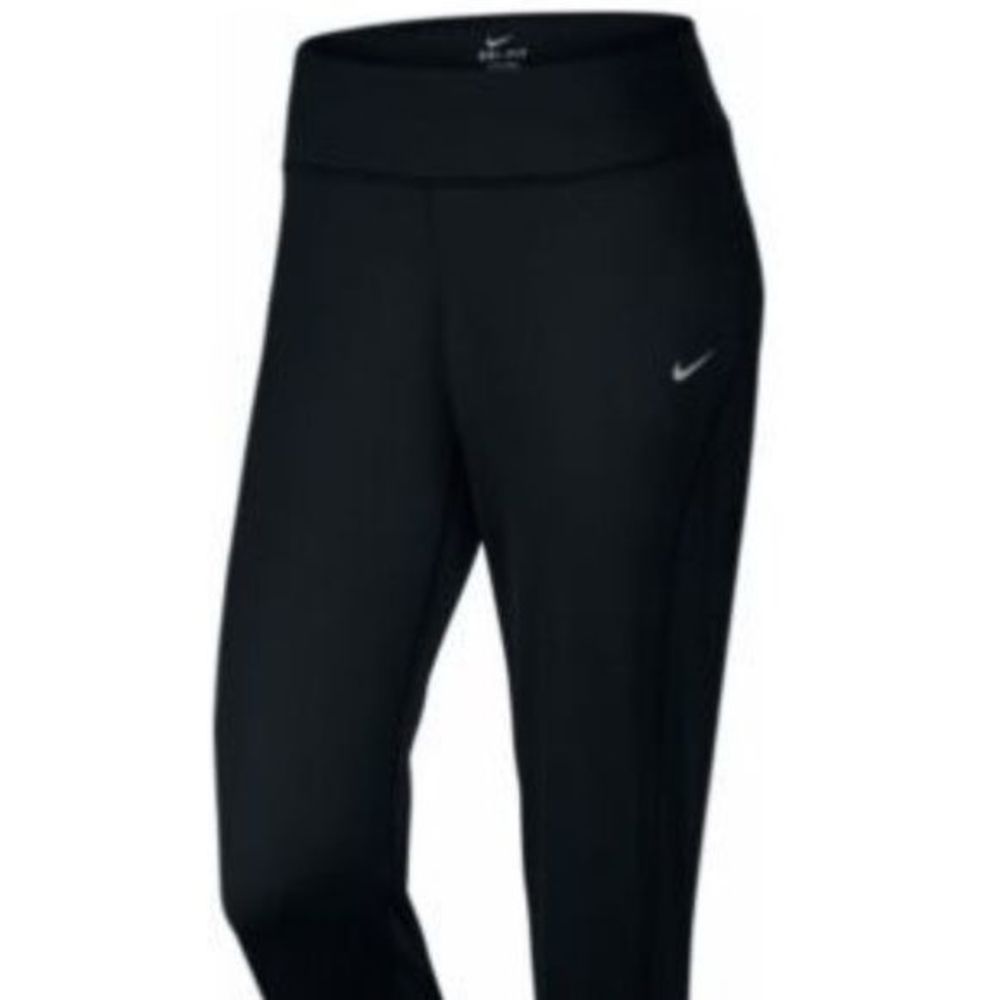NEW Womens Medium NIKE Thermal Running Jogger Pants Dri Fit 686925 010 Black